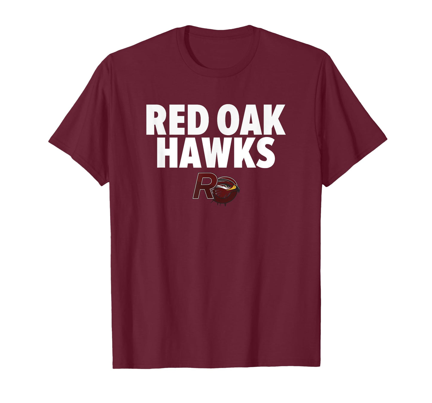 Red Oak Hawks Logo Bold HS T-Shirt