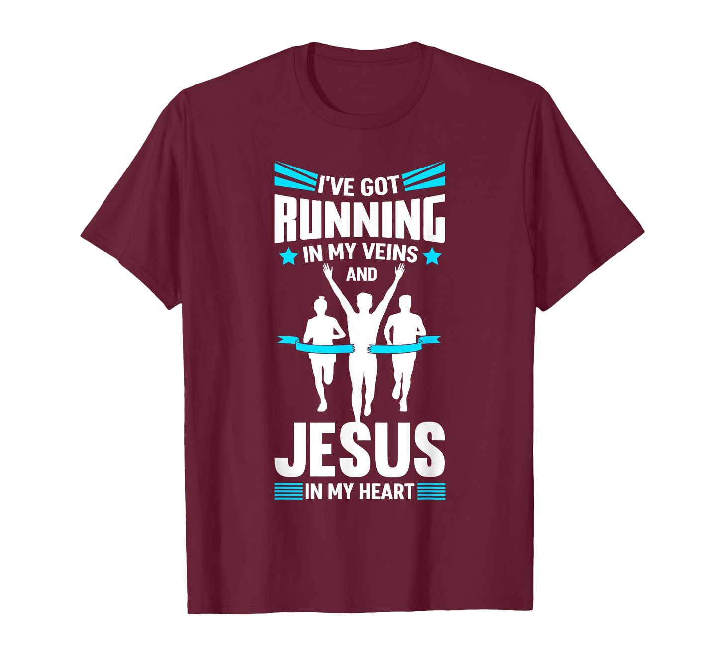 Marathon Runner Costume Running Jesus Quotes Marathoner T-Shirt