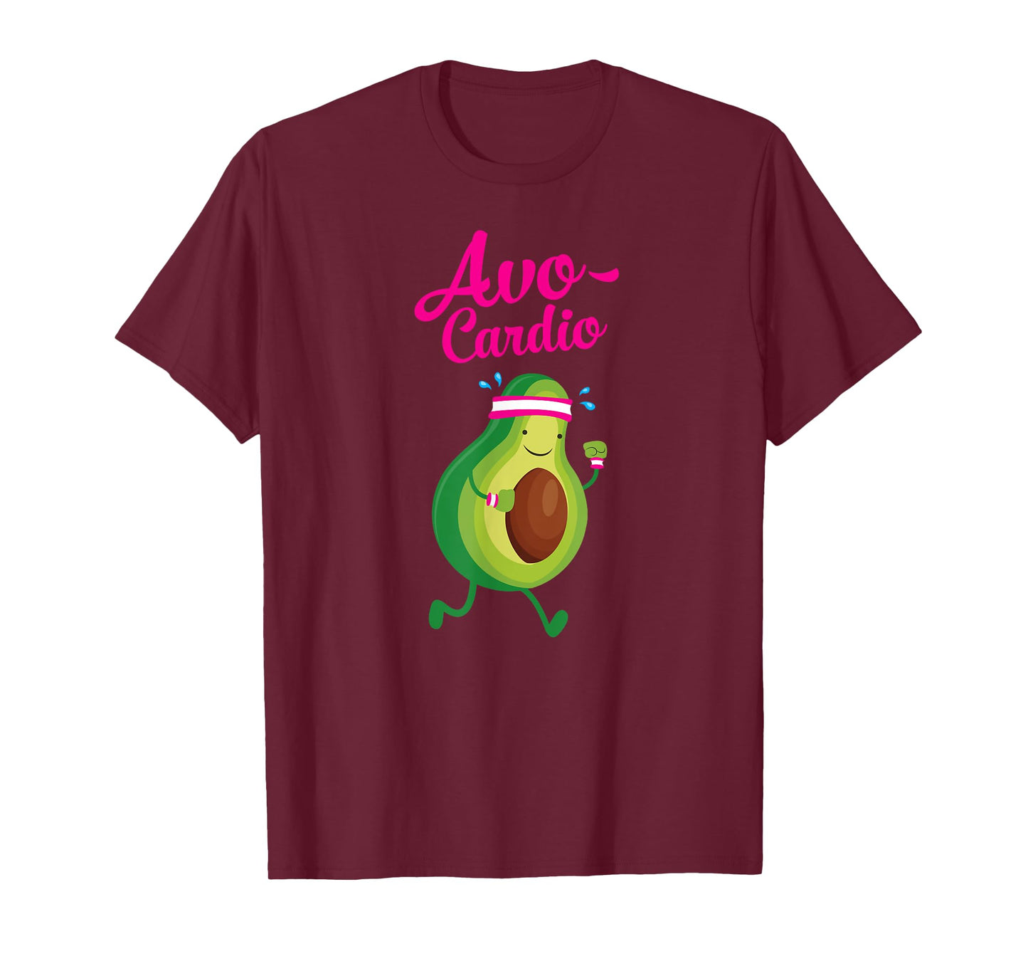 Avocardio Avocado Cardio Running Gym Pun Slogan T-Shirt