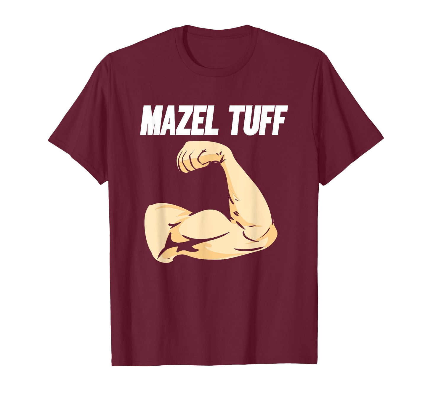 Mazel Tuff Strong Jewish Trendy Jew Work Out Gym Hanukkah T-Shirt