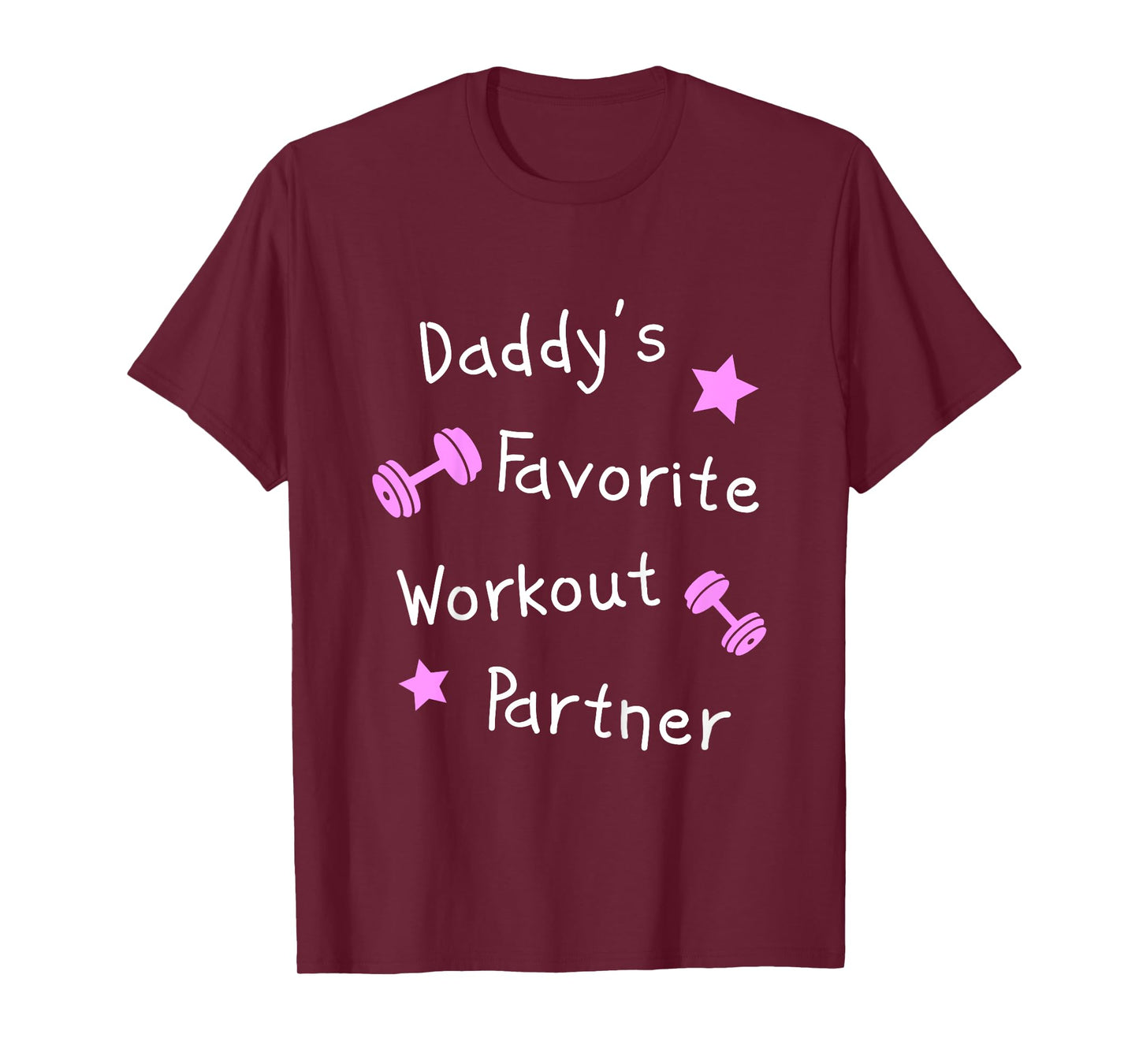 Daddy's Favorite Workout Partner – Kids Cute Fitness (Girls) T-Shirt