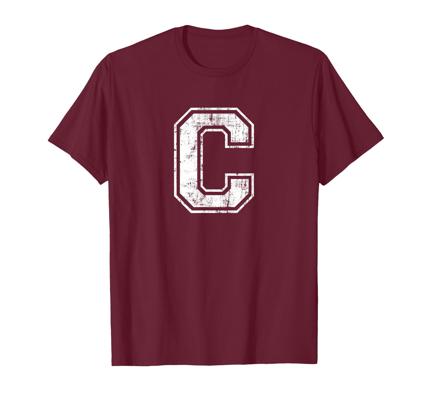 Letter C Uppercase Alphabet Initial School College Varsity T-Shirt