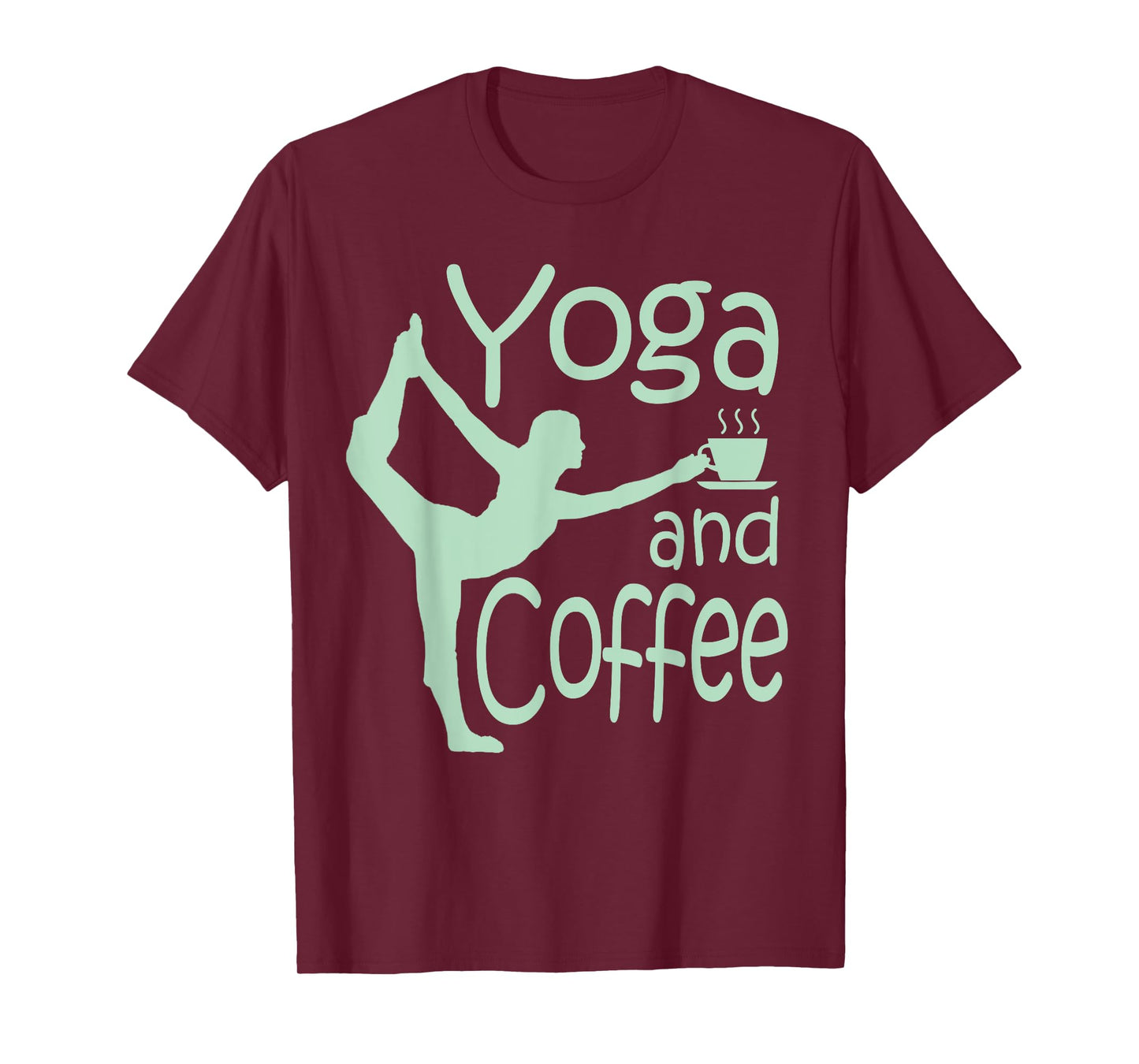 yoga for women with sayings yoga and coffee T-Shirt