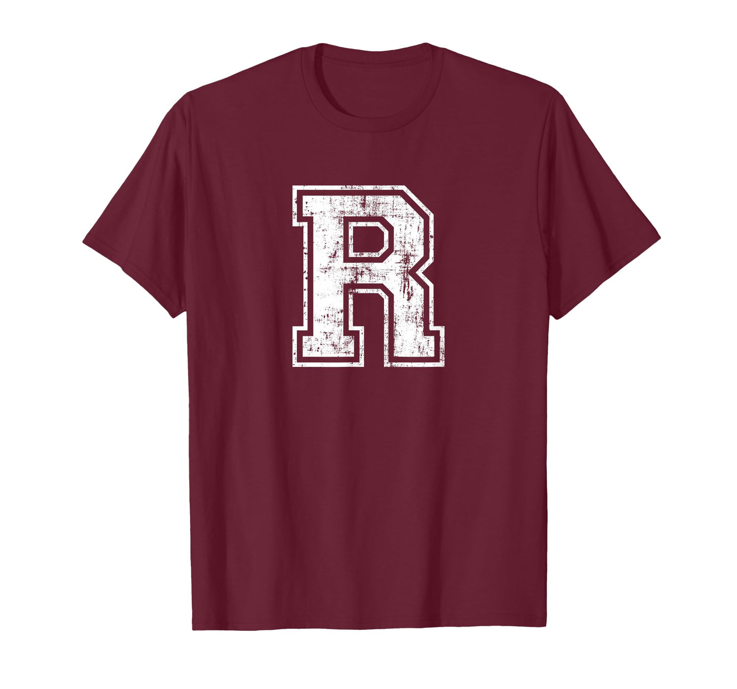 Letter R Uppercase Alphabet Initial School College Varsity T-Shirt