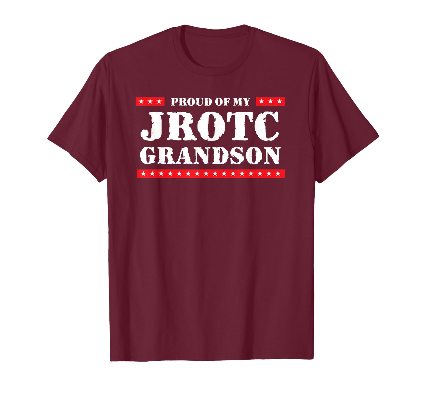 Wow T-shirts Proud of My JROTC Grandson Unisex Adult Blue Small Classic Fit T-shirt