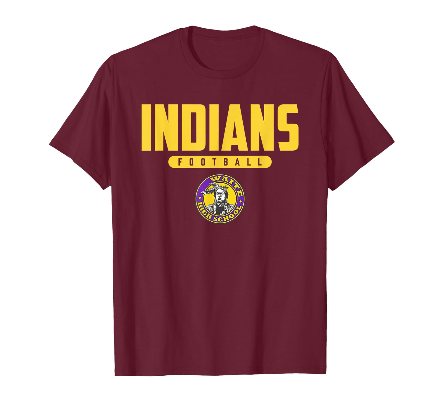 Morrison R Waite Indians Logo Football HS T-Shirt