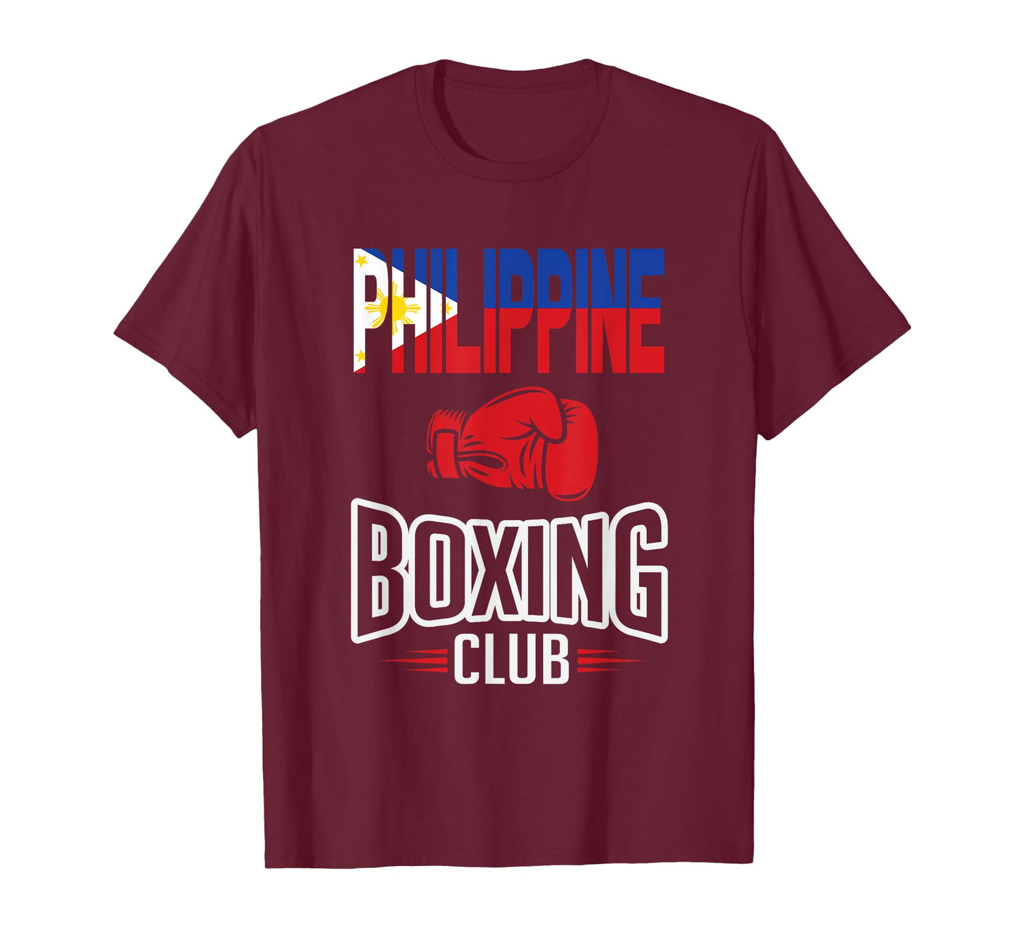 Philippine Flag Boxing Club Filipino Pinoy T-Shirt T-Shirt