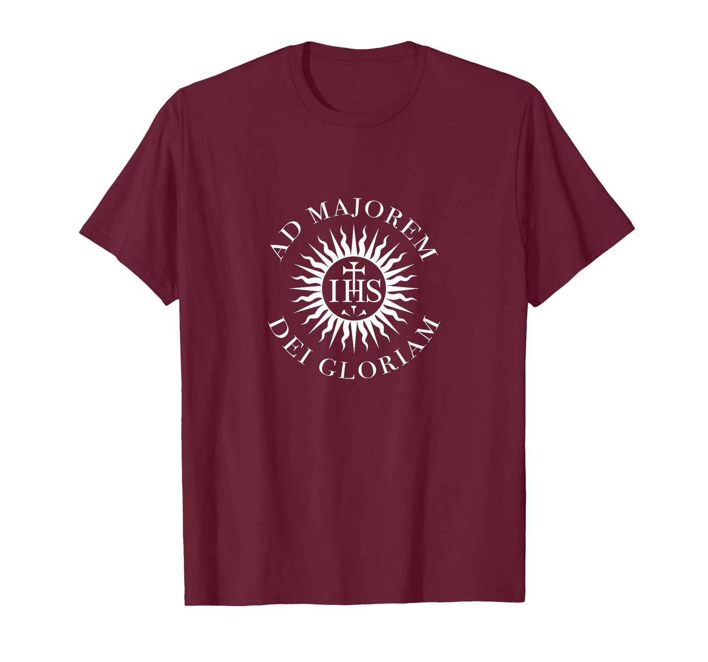 Society of Jesus Jesuit Motto and Crest Catholic T-Shirt