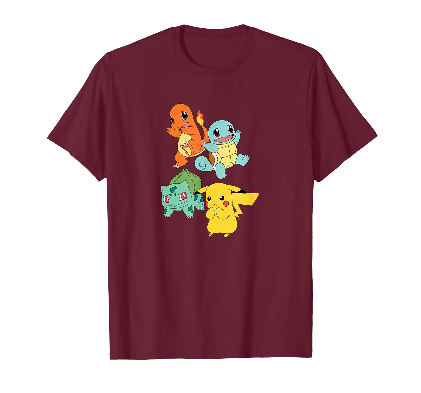 Pokémon - Pikachu Bulbasaur Squirtle Charmander T-Shirt
