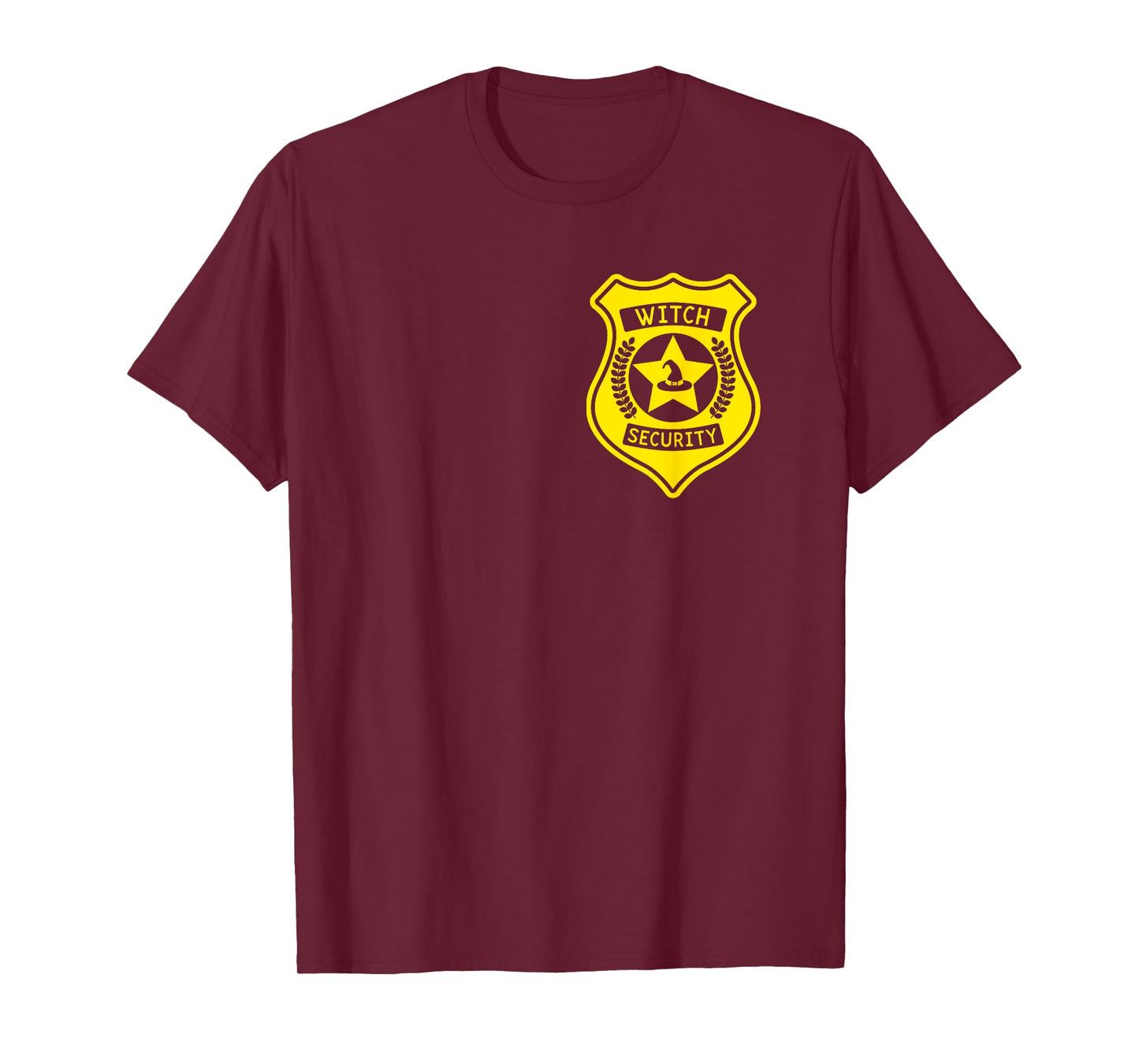 Witch Security Badge Halloween Costume for Dad T-Shirt