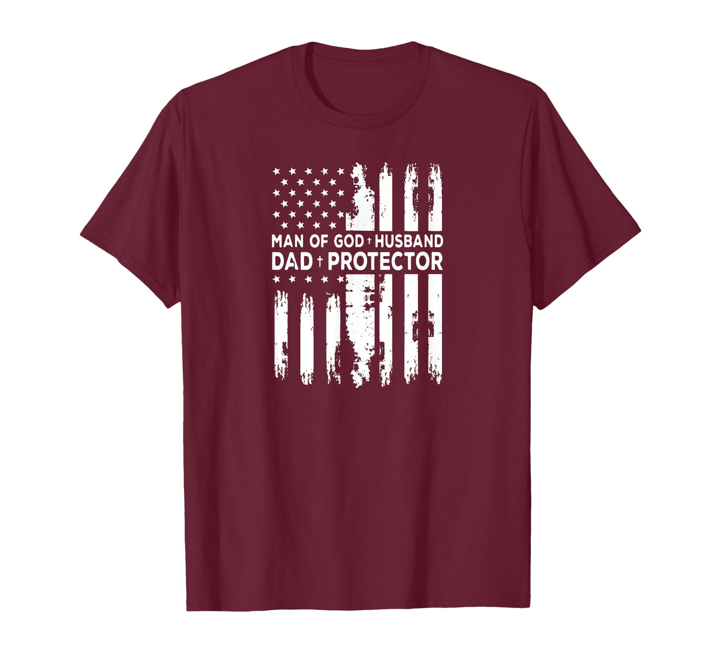 Jesus God Religious Man of God Husband Dad Protector T-Shirt