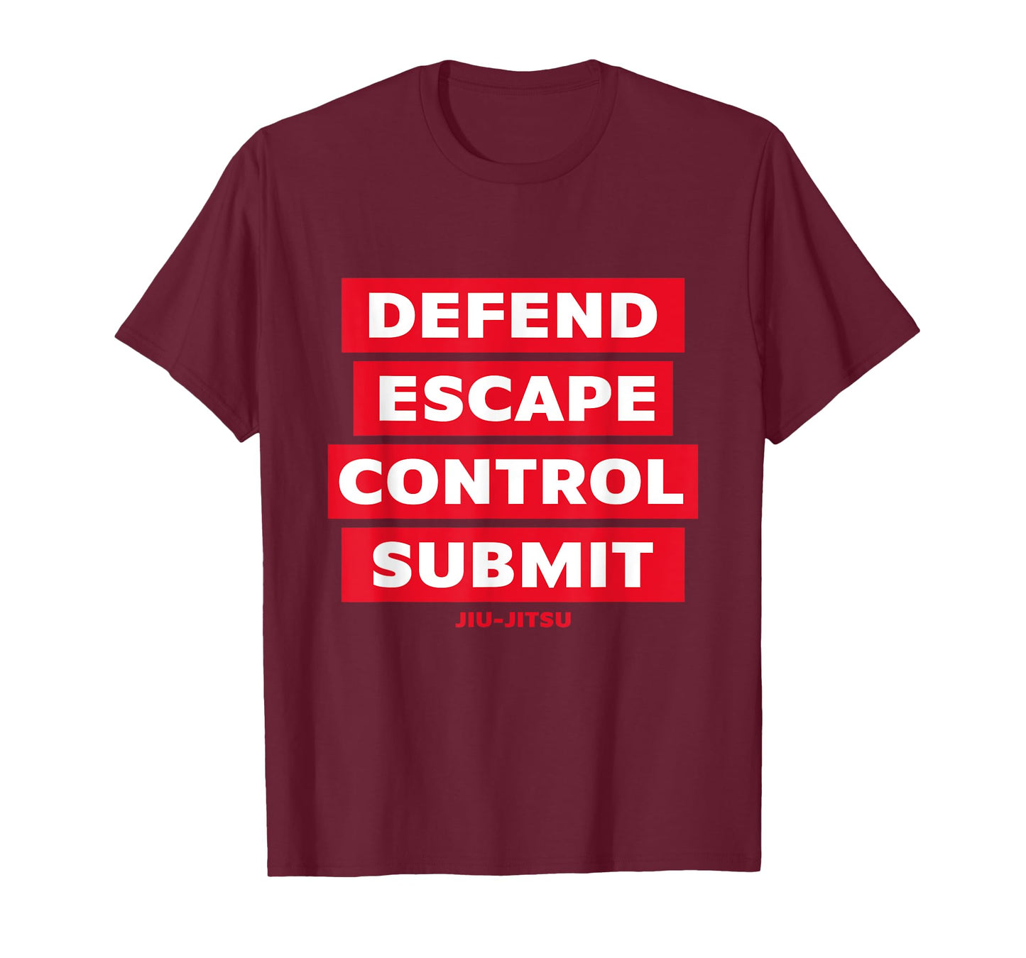 Defend Escape Control Submit DECS Jiu Jitsu MMA T-Shirt