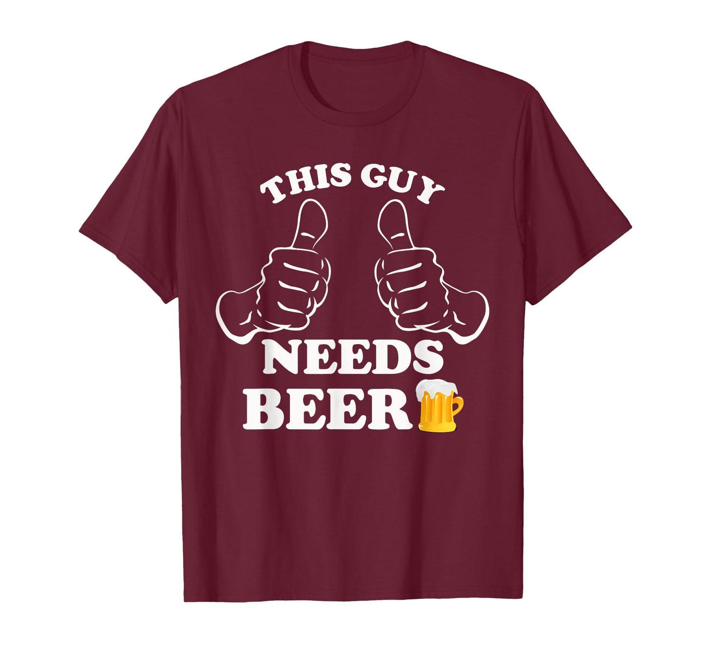 This Guy Needs a Beer, Funny Graphic Patrick's Day Men T-Shirt