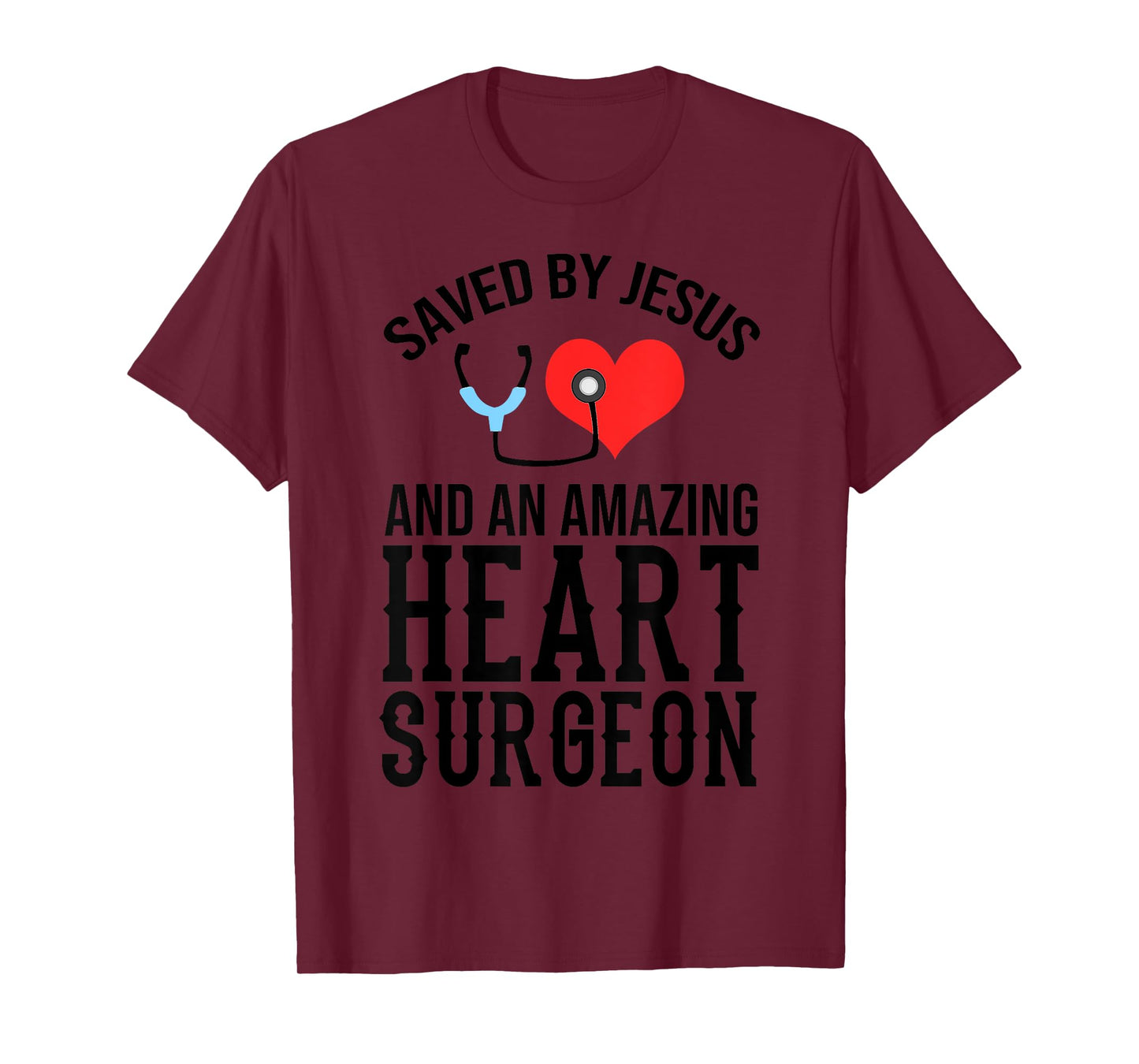 Funny Open Heart Surgery Gift Men Women Cool Jesus Surgeon T-Shirt