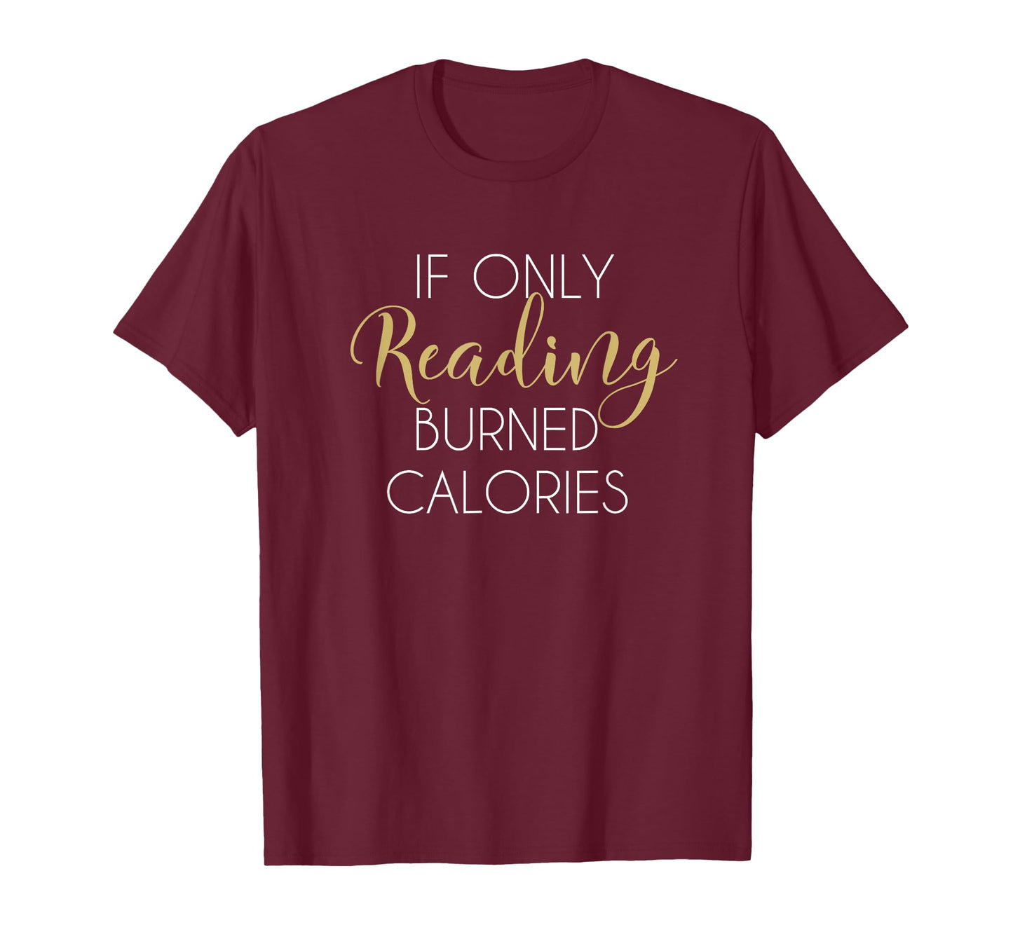 Reading Workout Shirt Funny Gym Fitness Gift Tee Book Lovers T-Shirt