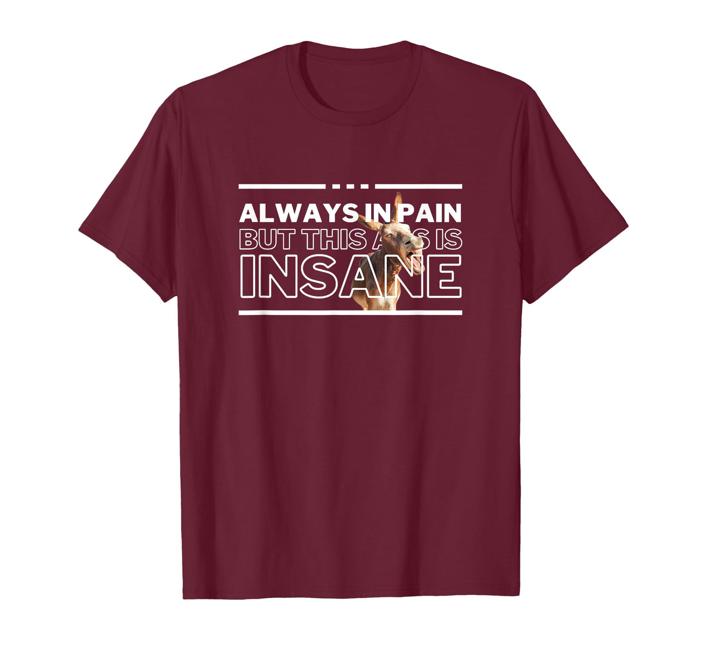 UnhingedHellions Always In Pain But Insane Funny Workout Gym Pump Cover Meme T-Shirt