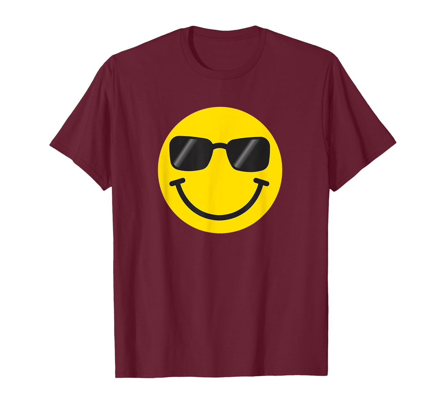 Funny Smiling Emoticon Men Women Graphic Happy Face Smile T-Shirt