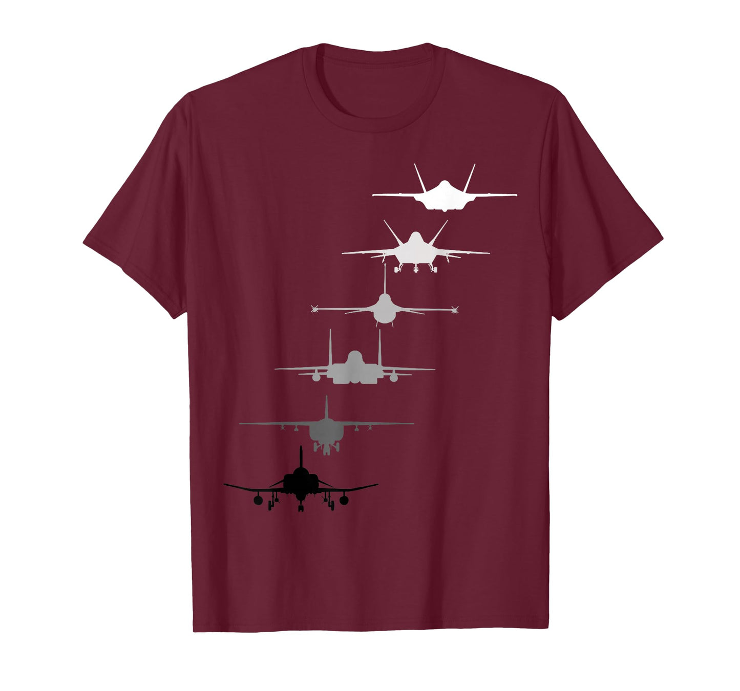 Air Force Fighter Jets F-4 F-111 F-15 F-16 F-22 F-35 T-Shirt