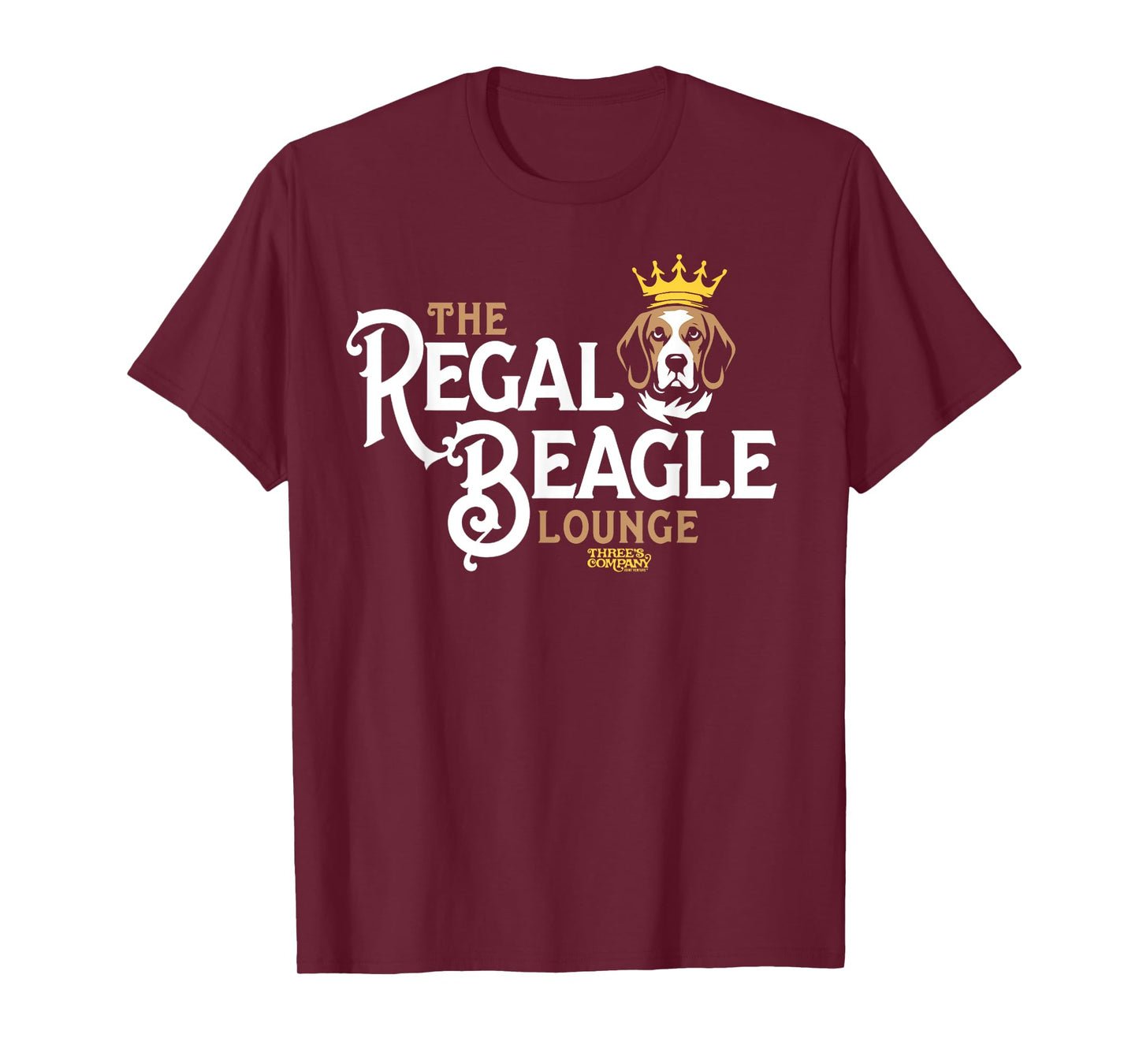 The Regal Beagle Pub Three's Company Retro Dog Crown Men Women Girls Kids T-Shirt
