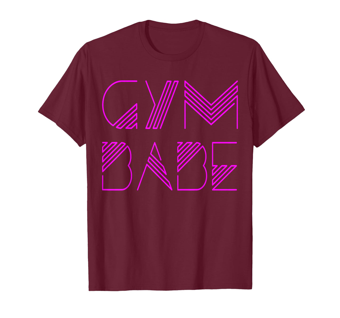 Gym Babe Sassy 80s Lettering Typography Workout T-Shirt T-Shirt