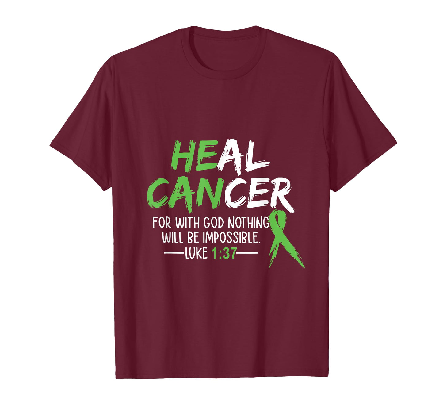 He Can Heal Cancer shirt Bile Duct Cancer Awareness T-Shirt