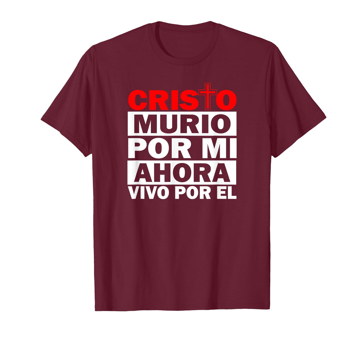 cristo murio por mi camisas cristianas spanish christian T-Shirt