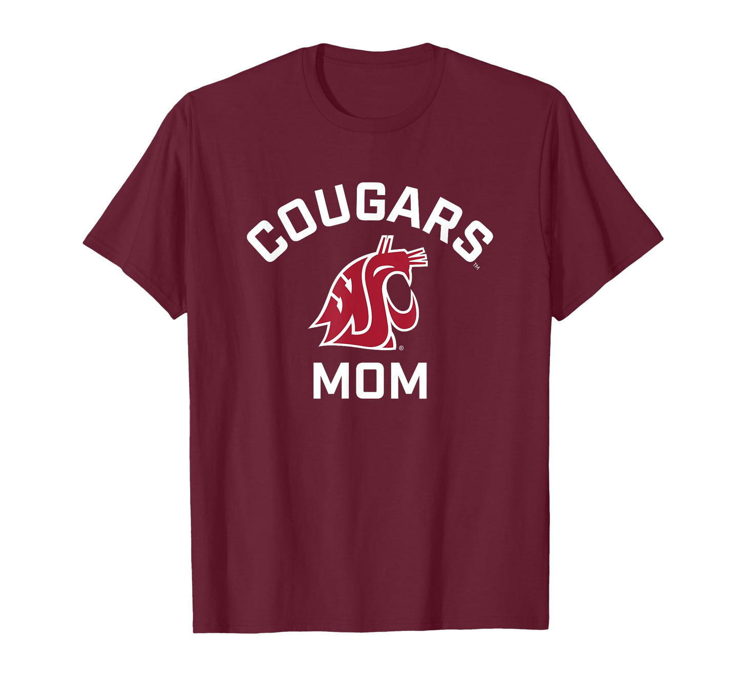 Washington State University Cougars Arched Mom T-Shirt