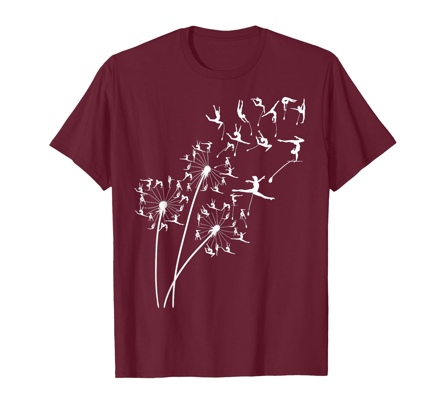 Dandelion Gymnastics Flower, Floral Gymnastics Tree T-Shirt