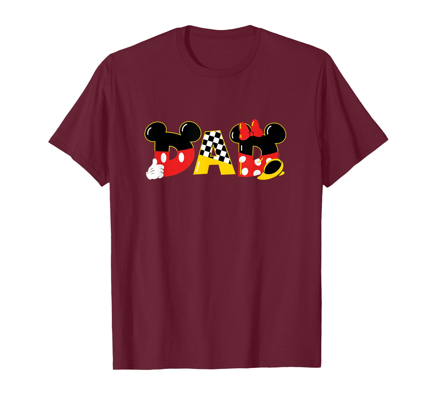 Disney Mickey Mouse & Minnie Mouse Dad Father’s Day Birthday T-Shirt