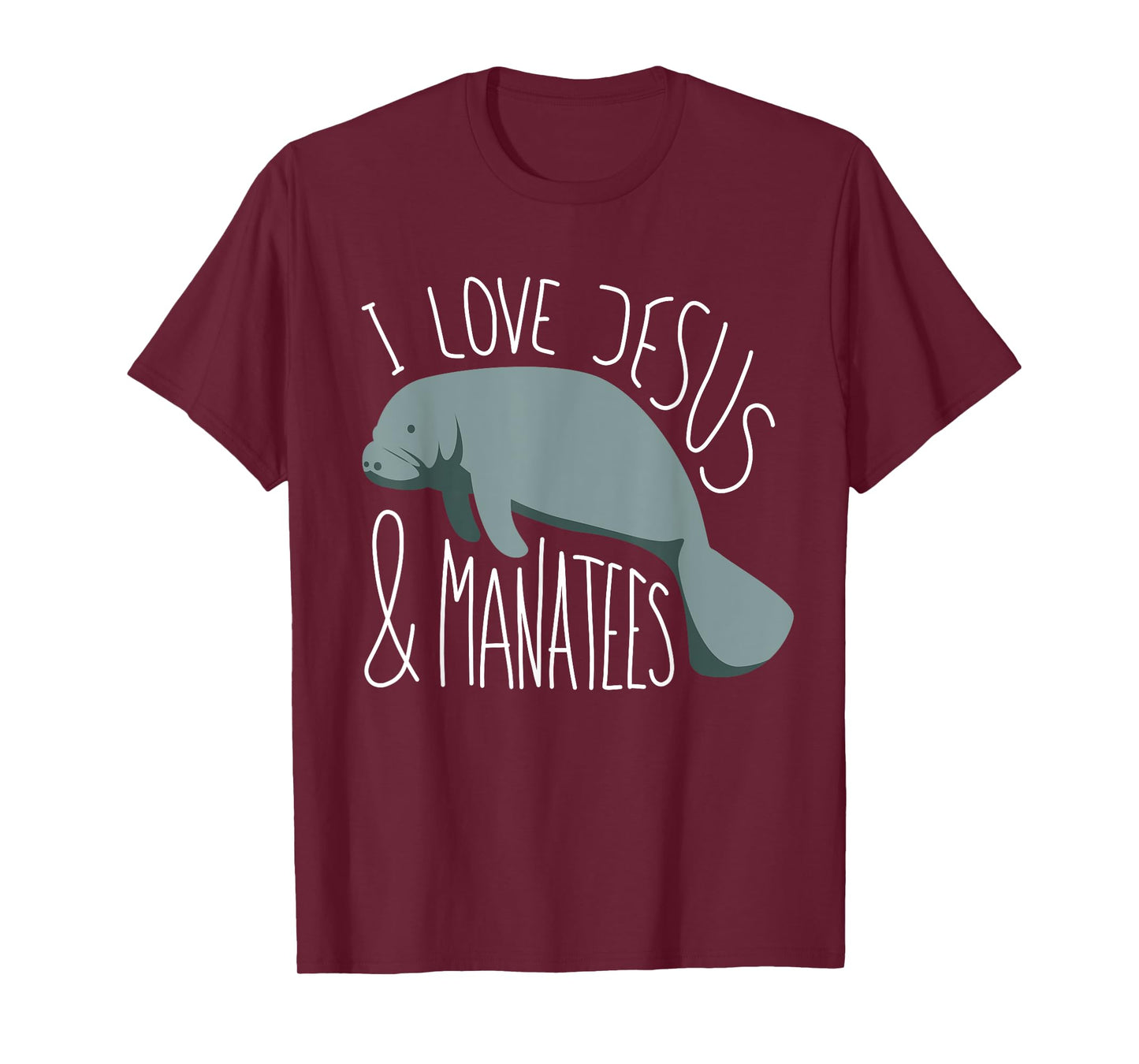 Manatee Lover I Jesus & Manatees I Sea Cow T-Shirt