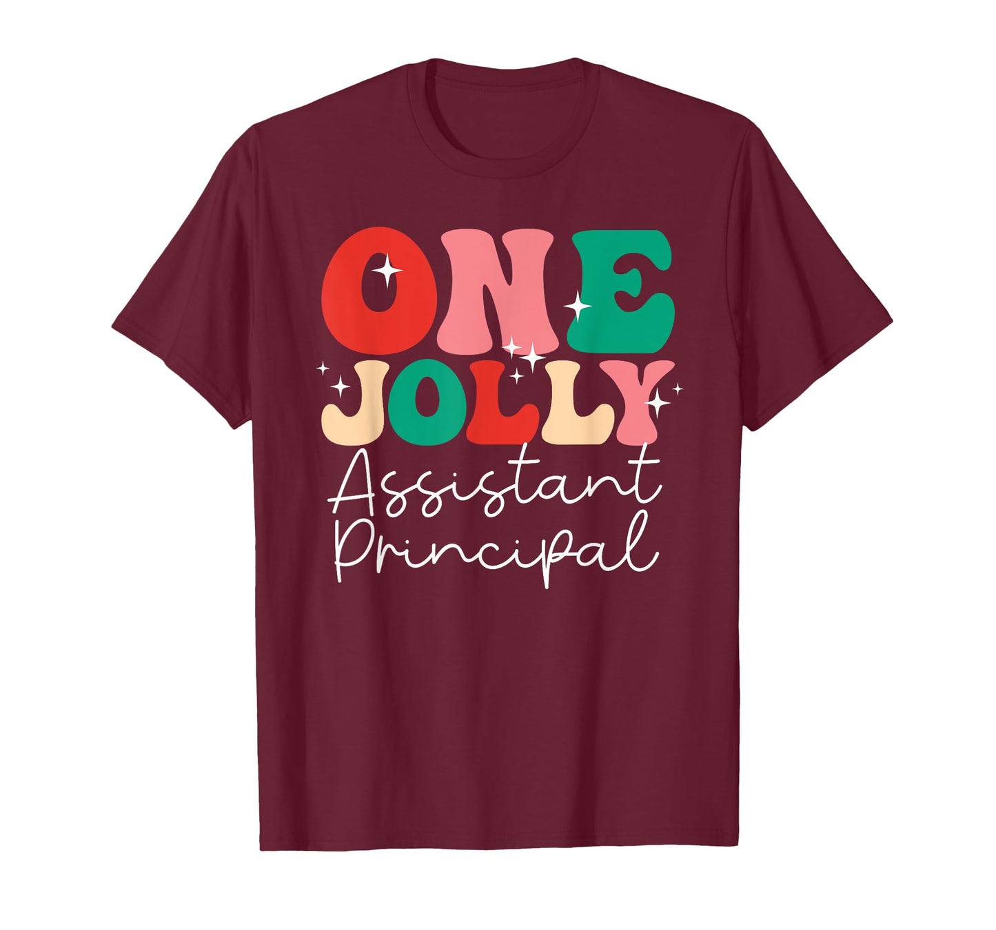 One Groovy School Family Group Holly Merry Shirts Unisex-Adults Women Kids Retro Christmas T-Shirt Black Small Crew Neck Short Sleeve