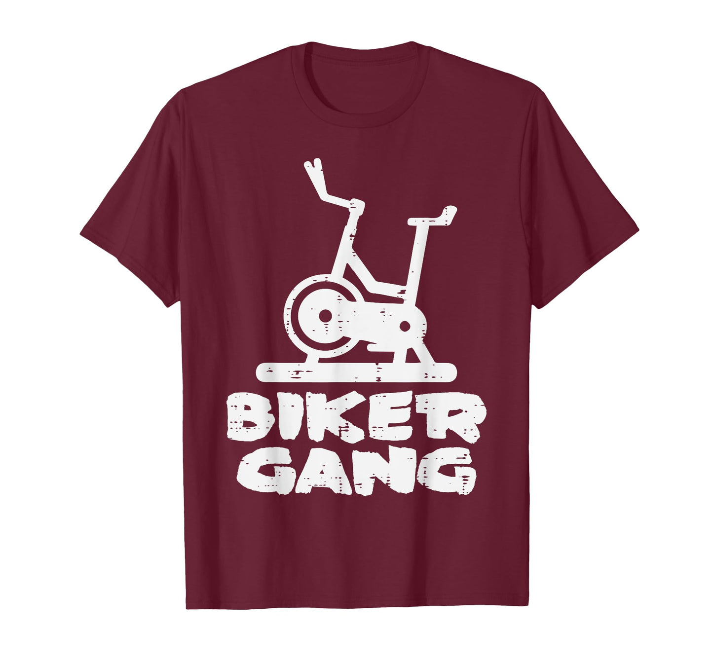 Gym Biker Gang Funny Spin Cycling Workout Fitness Women Men T-Shirt