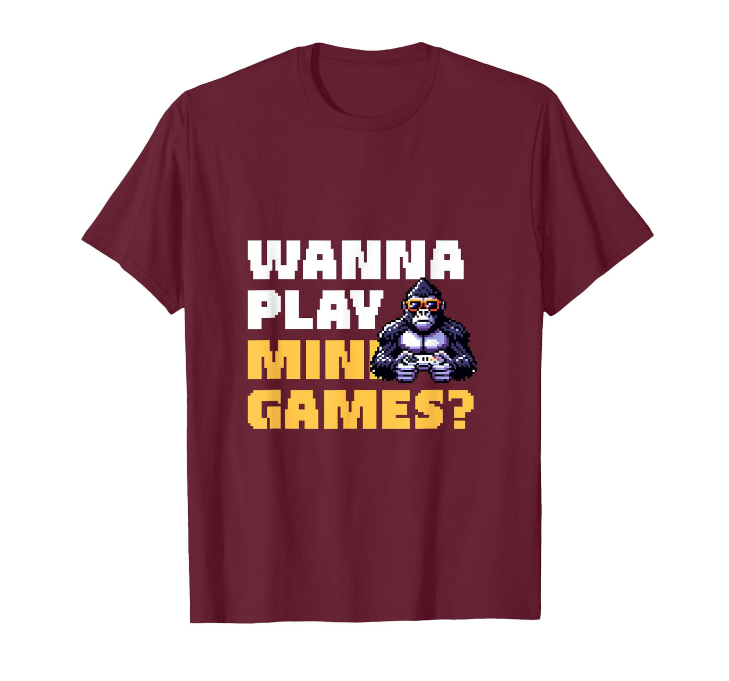 Wanna Play Mini Games? Retro Gorilla Gamer T-Shirt