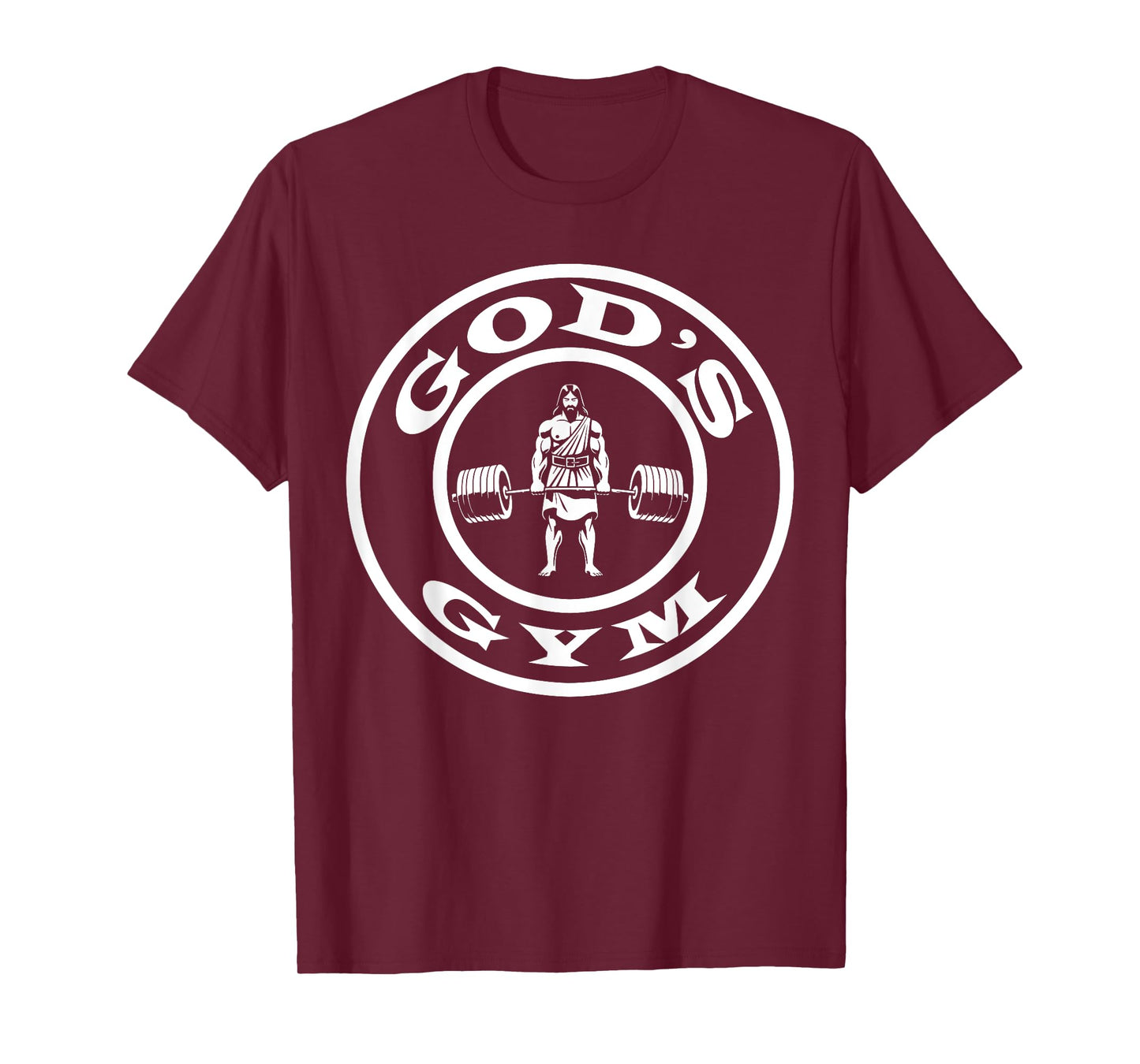 God's Gym, Funny Jesus Workout Bodybuilding Gym Motivational T-Shirt