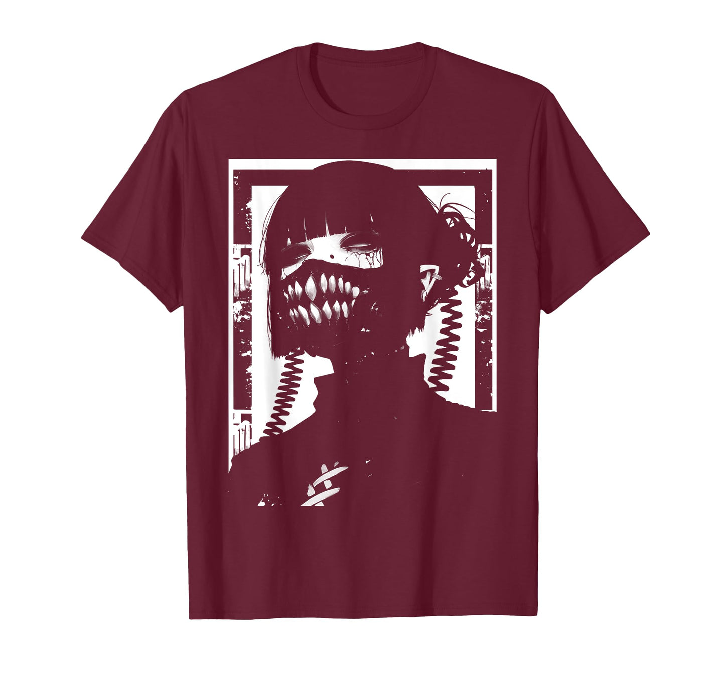 Horror Techwear Ghoul Girl Cybergoth Gothic Anime Manga T-Shirt