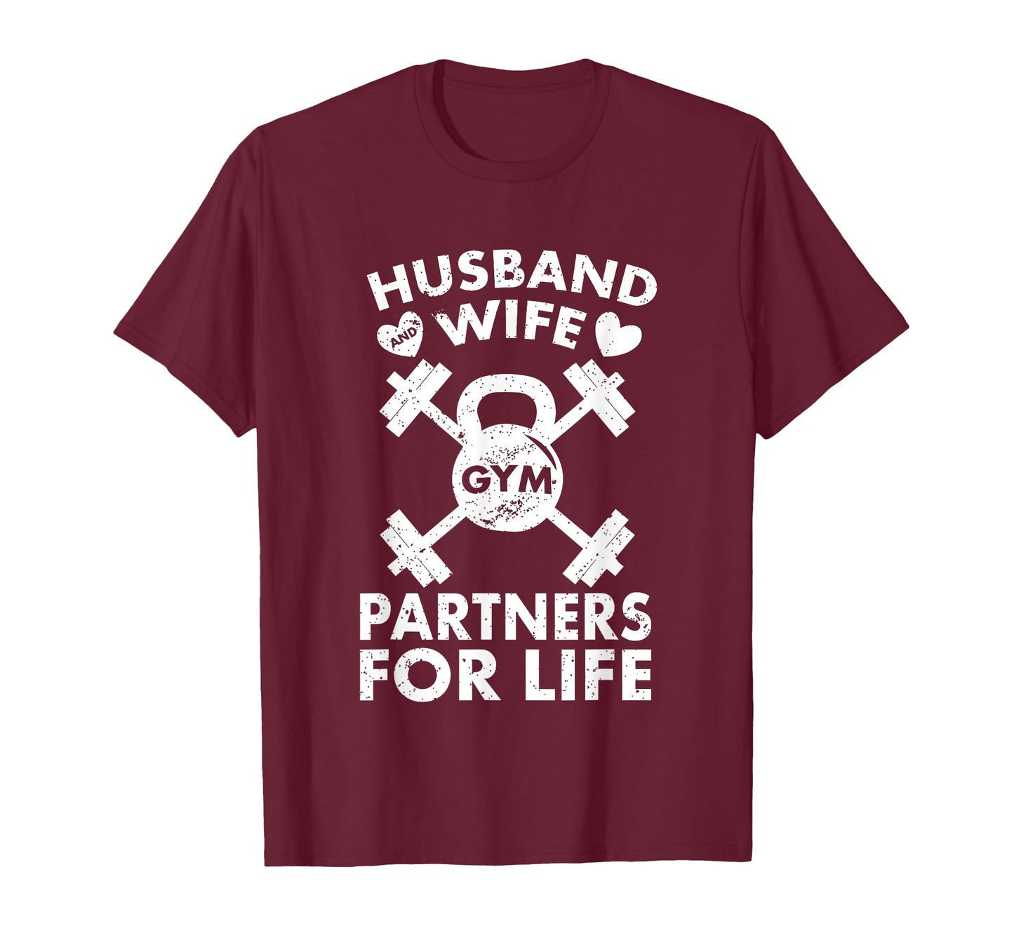 Gym Fitness Couple Tee: Funny Lifting Shirts for Partners T-Shirt