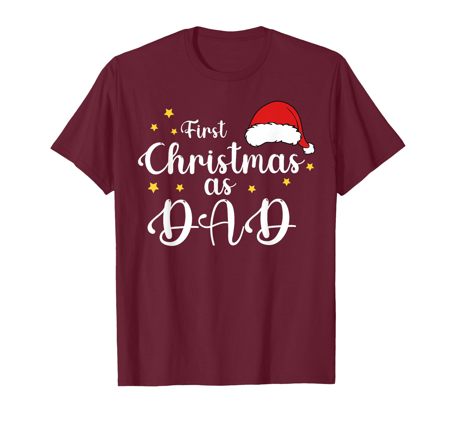 First Christmas As Dad 1st Christmas Matching Family Holiday T-Shirt
