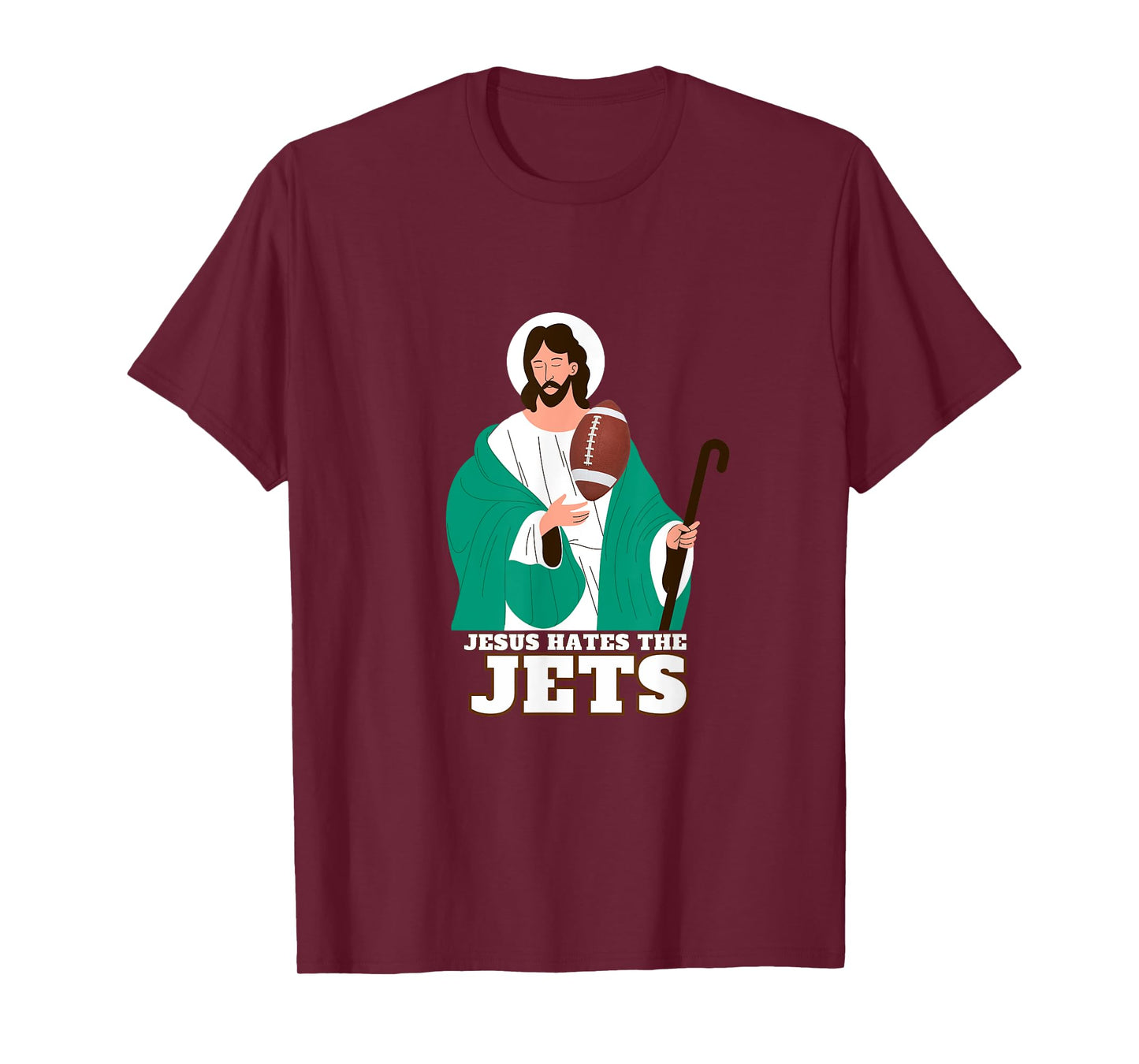 Jesus Hates The Jets Football Shirt T-Shirt