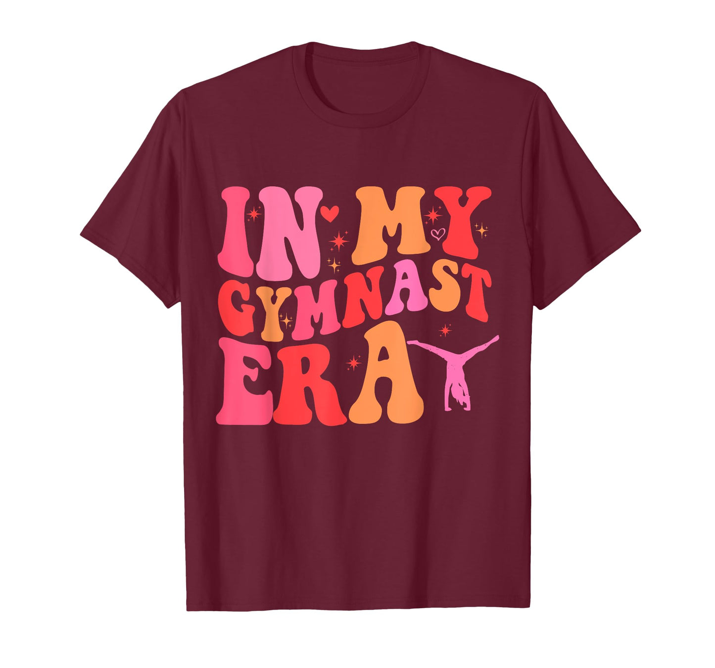 Funny Gymnastics Lover Quote In My Gymnast Era Mom Groovy T-Shirt