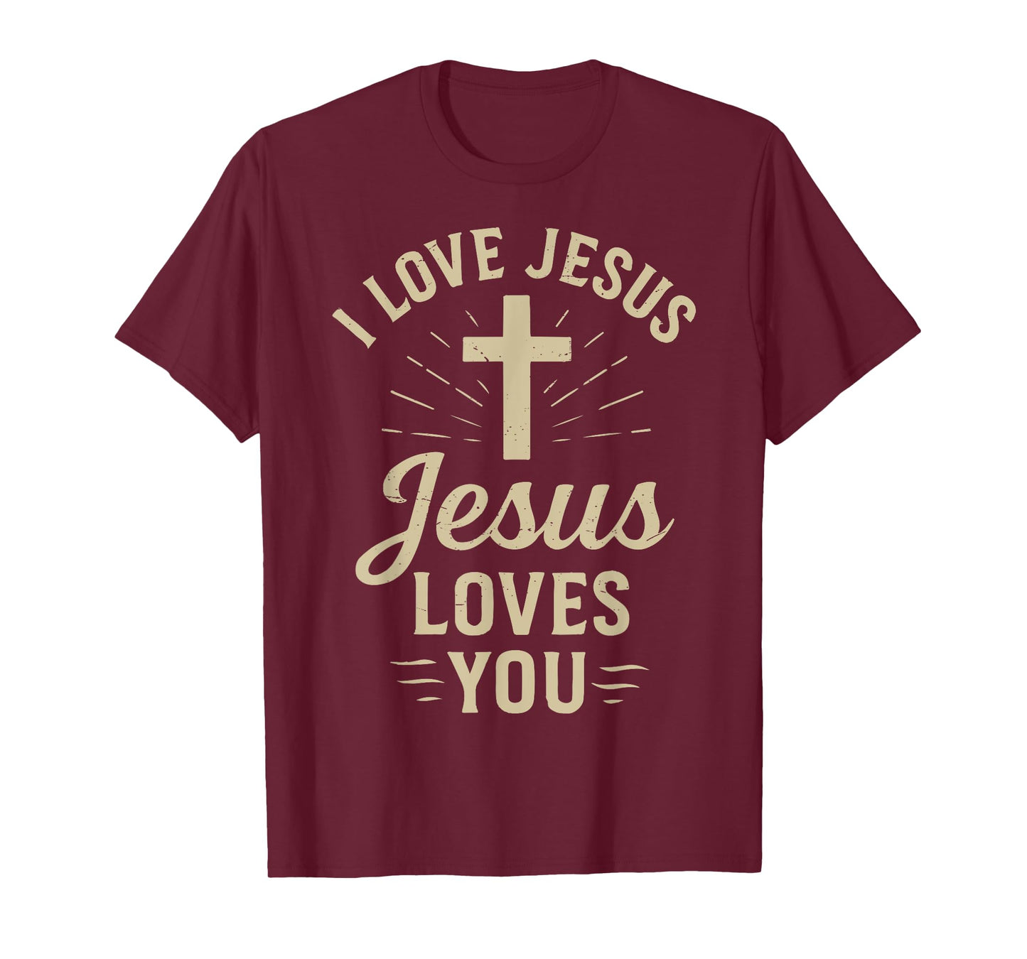 Men I Love Jesus and You Too Much Christian God Son Toddler T-Shirt