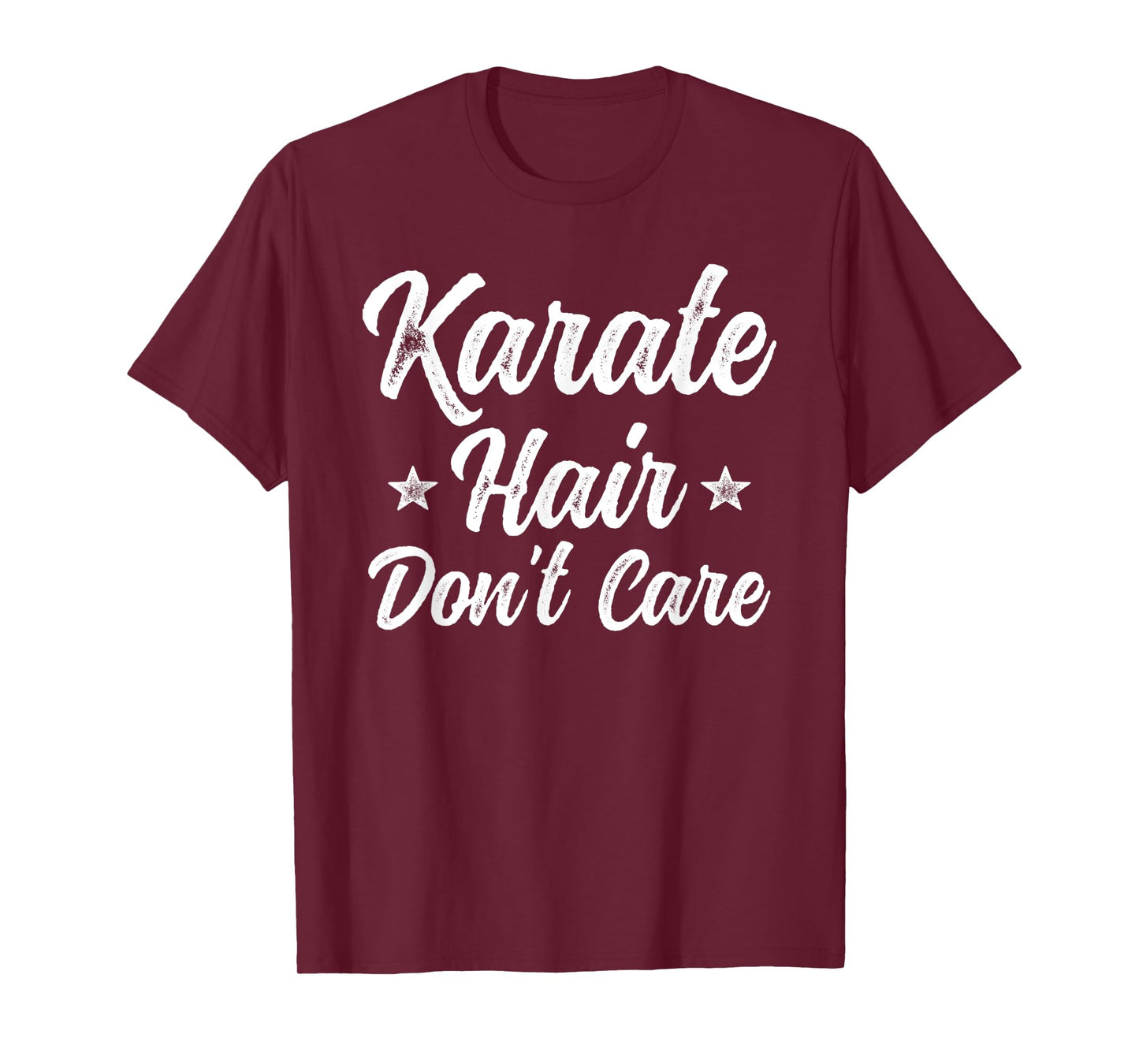 Vintage Karate Hair Don't Care Funny Martial Arts Gift T-Shirt