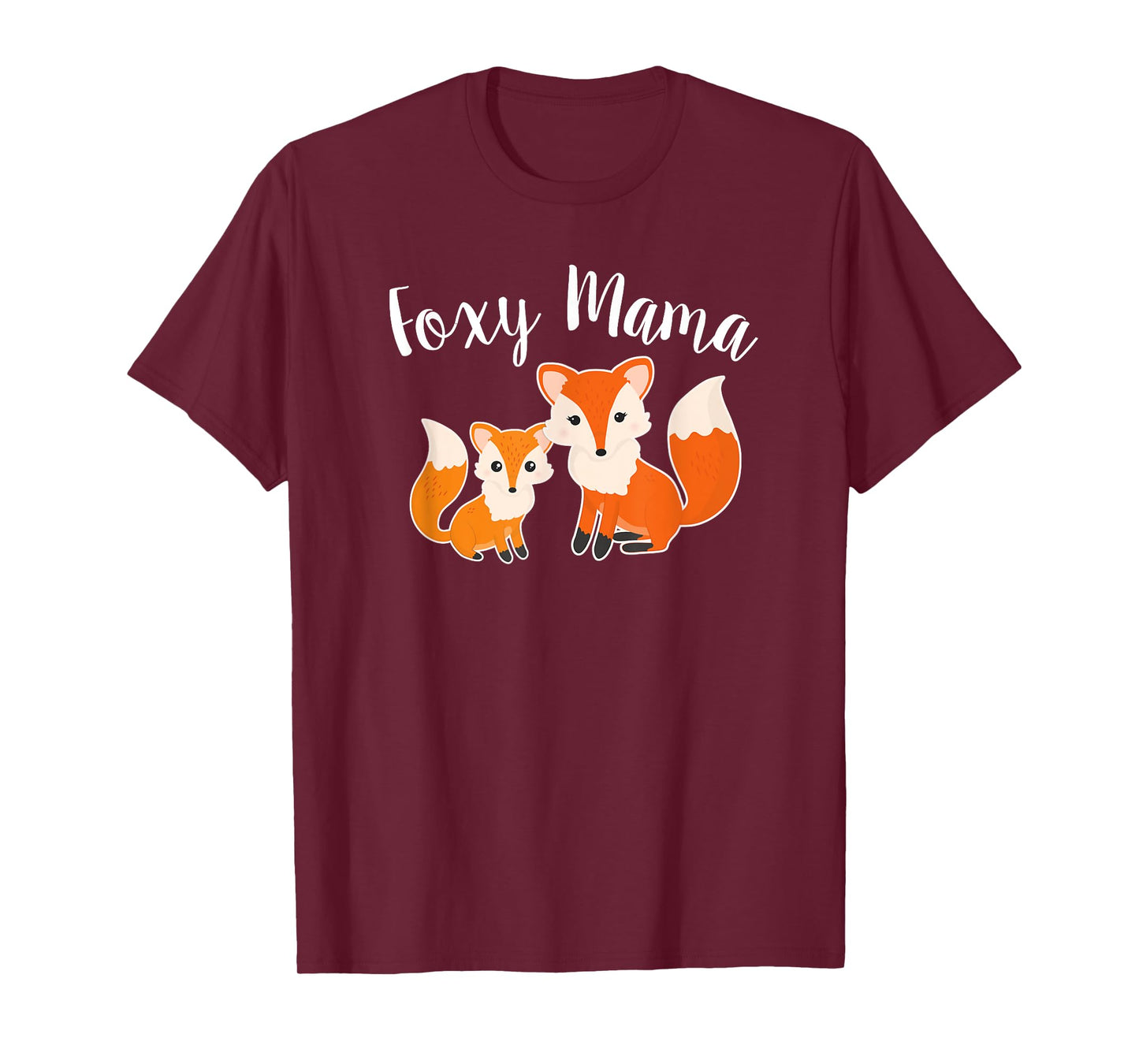 Foxy Mama Funny Mom Joke Saying Mother Daughter Cute Graphic T-Shirt