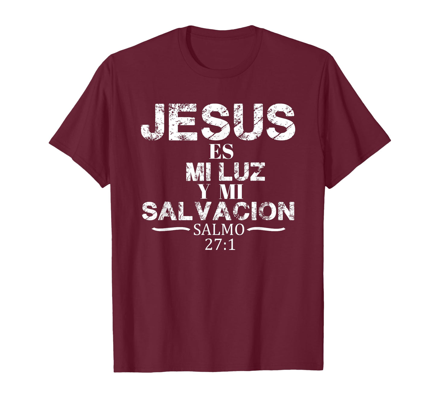 Playera Camisa Salmo Jesus Es Mi Luz Biblia Cristiana T-Shirt