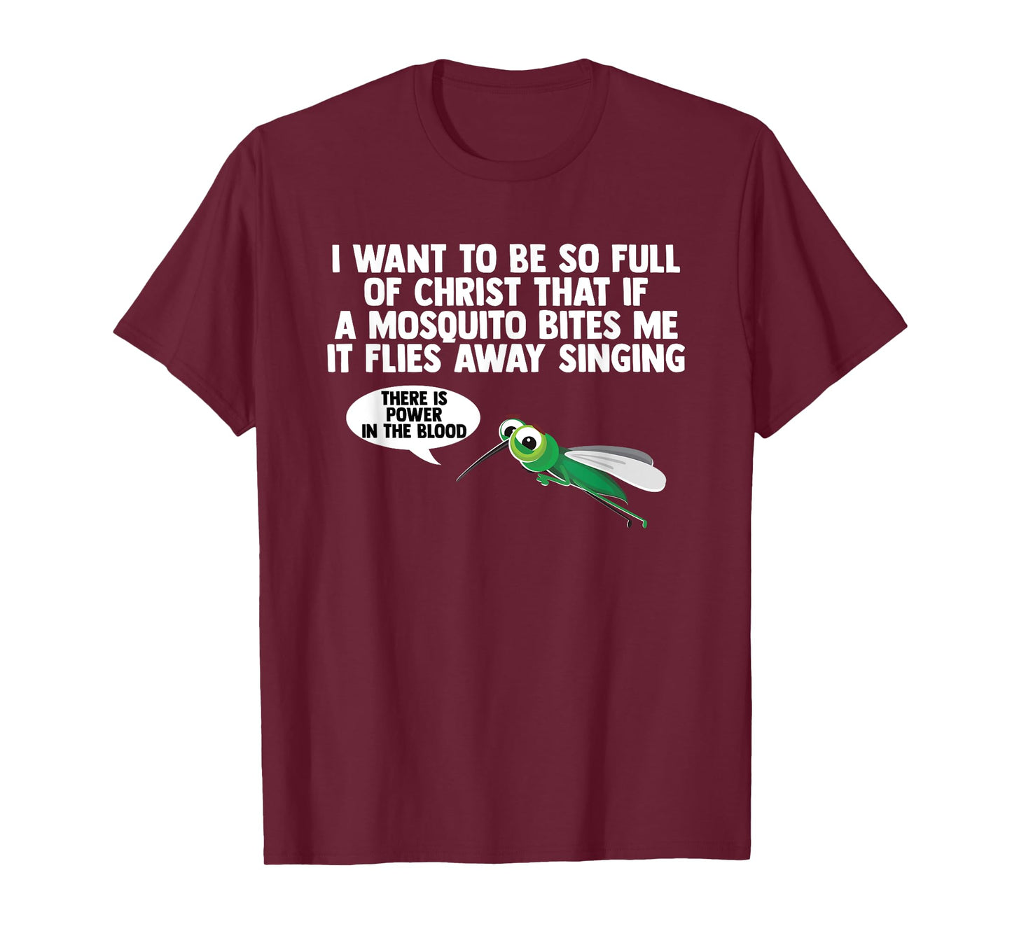 Christian Mosquito Gag Jokes Religious Christian T-Shirt