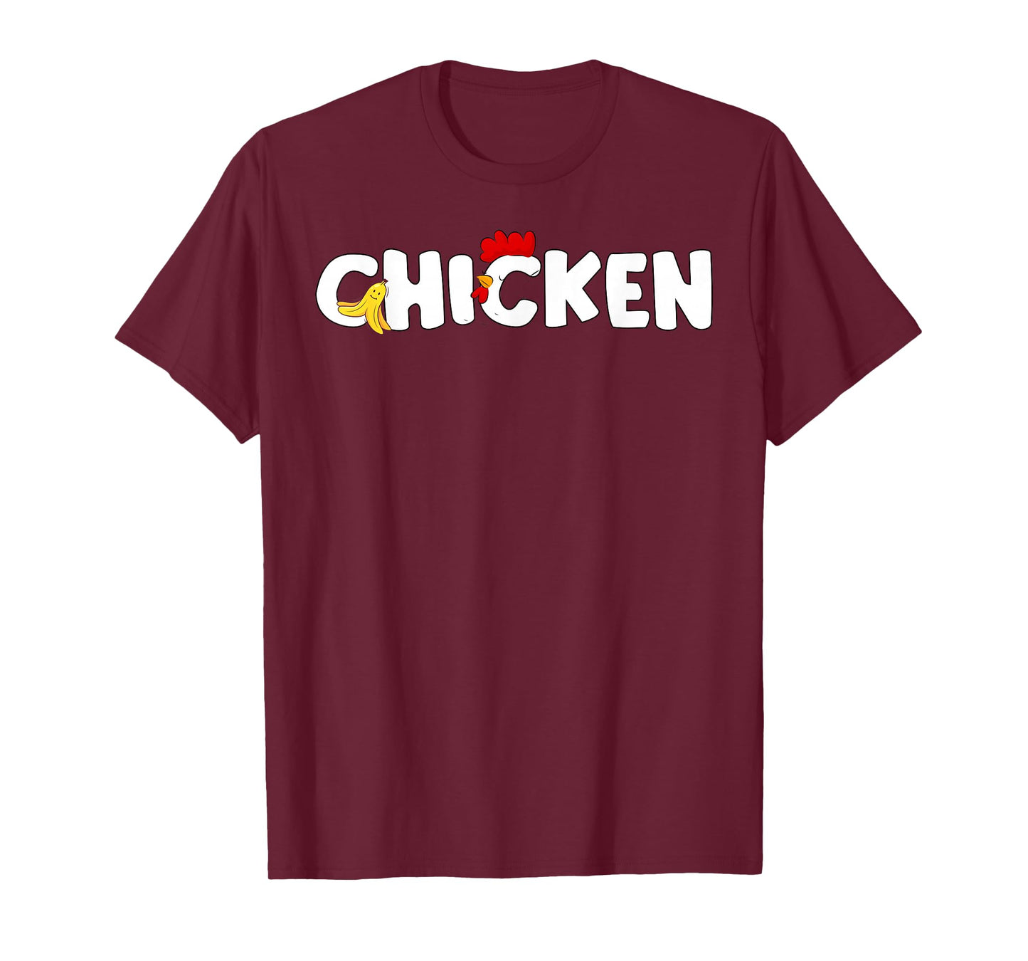 Funny Chicken & Banana Halloween Couples Family Costume 2025 T-Shirt
