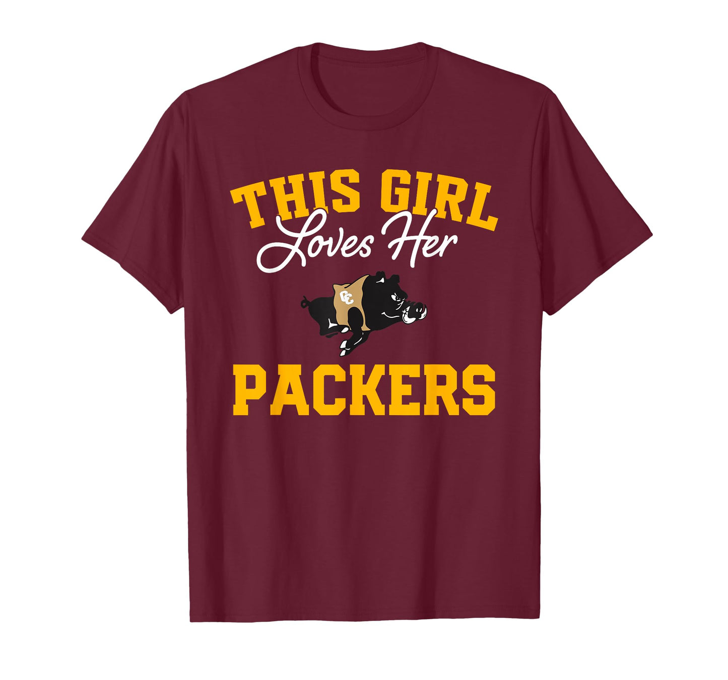Colquitt County Packers Logo This Girl Loves Her HS T-Shirt