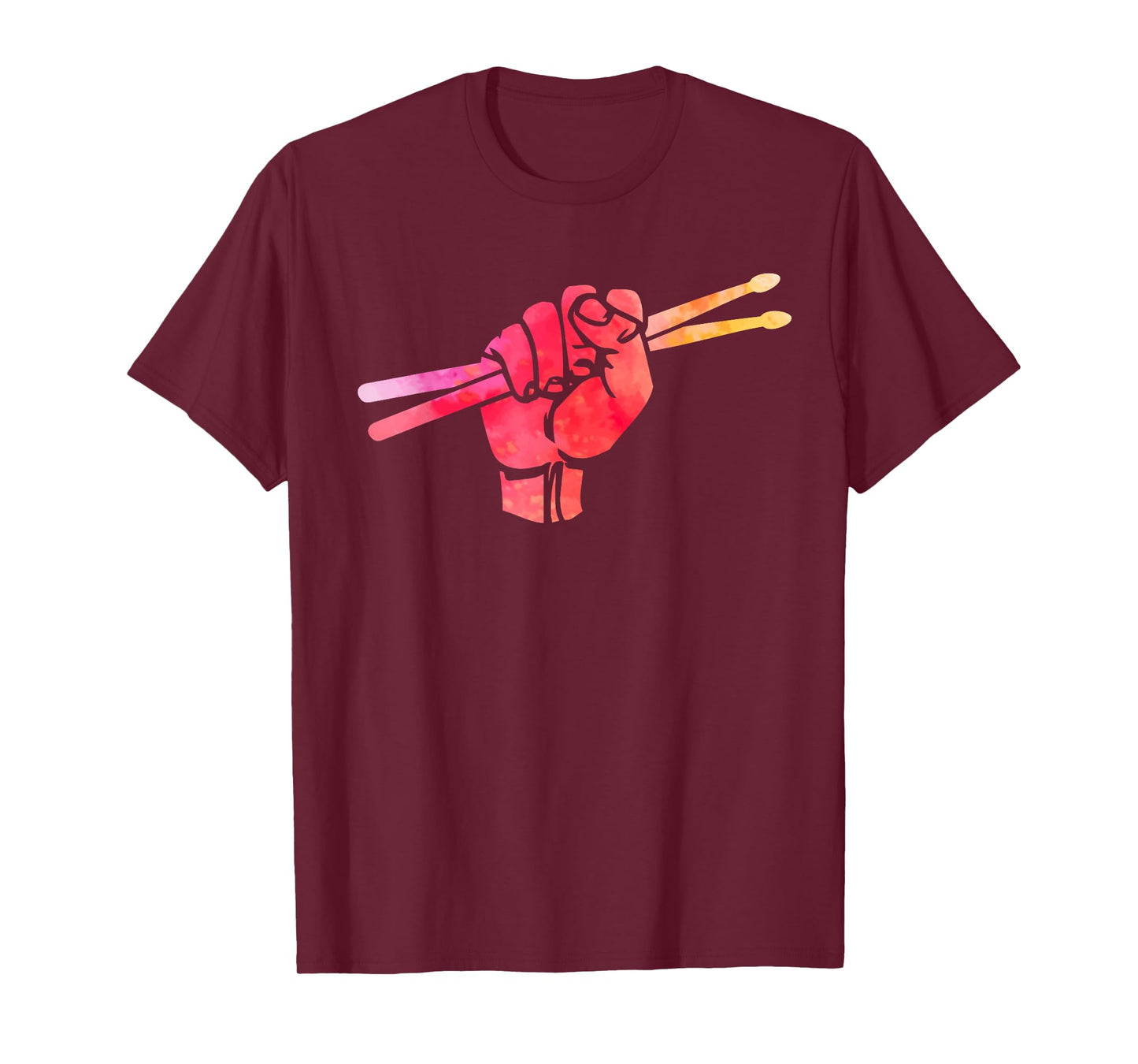 Joyouse Urban Style Black Drumsticks Gift Fist Drum T-Shirt