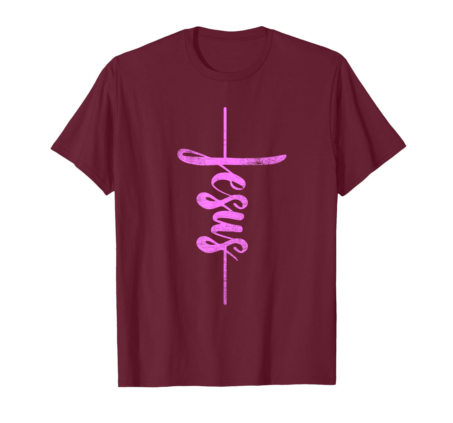 Jesus Christian Cross Art Cursive Inspiring Gift Men Women T-Shirt