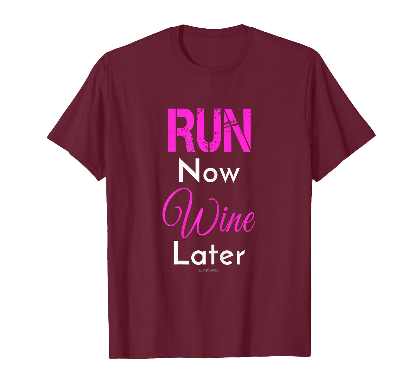 Run Now Wine Later Shirt. Funny Running T-Shirts