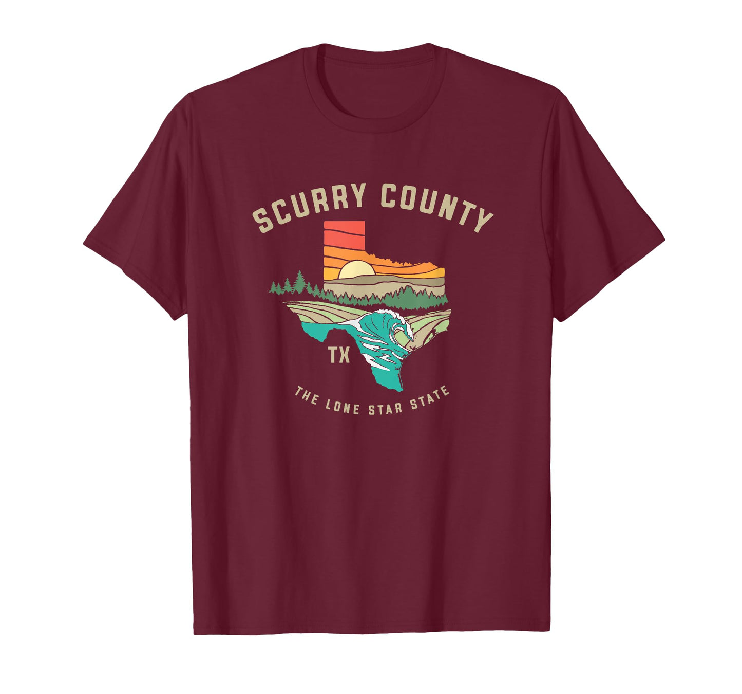 Scurry County Texas Outdoors Vintage Nature Design T-Shirt